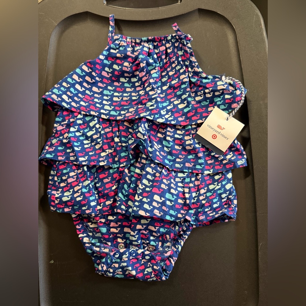 Vineyard Vines for Target Colorful Whale Print Baby Romper